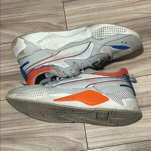 Puma Gray and Orange Men's Shoes
